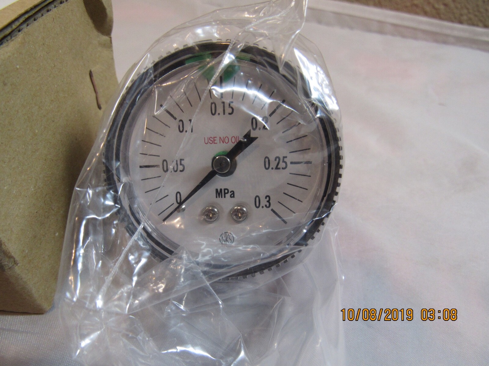 Qty. 2 NEW NKS Gauges GK49-SO2, DAT1/4, 0.3 MPa