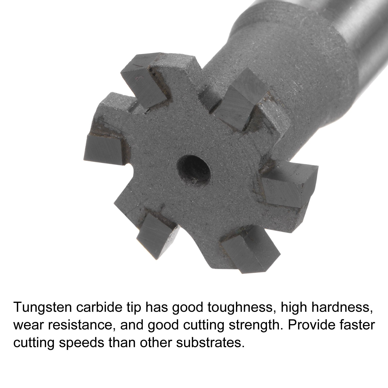 3mm Depth 20mm Cutting Dia 12mm Shank T-Slot Milling Cutter Carbide Tip 6 Flutes