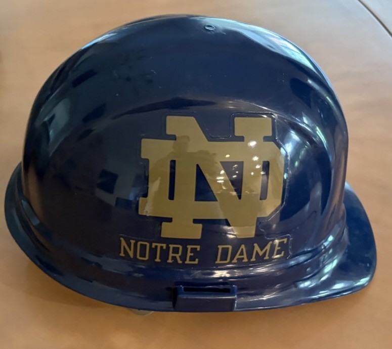 Notre Dame Fighting Irish NCAA Team Hard Hat omega II New Ratchet Adjustable