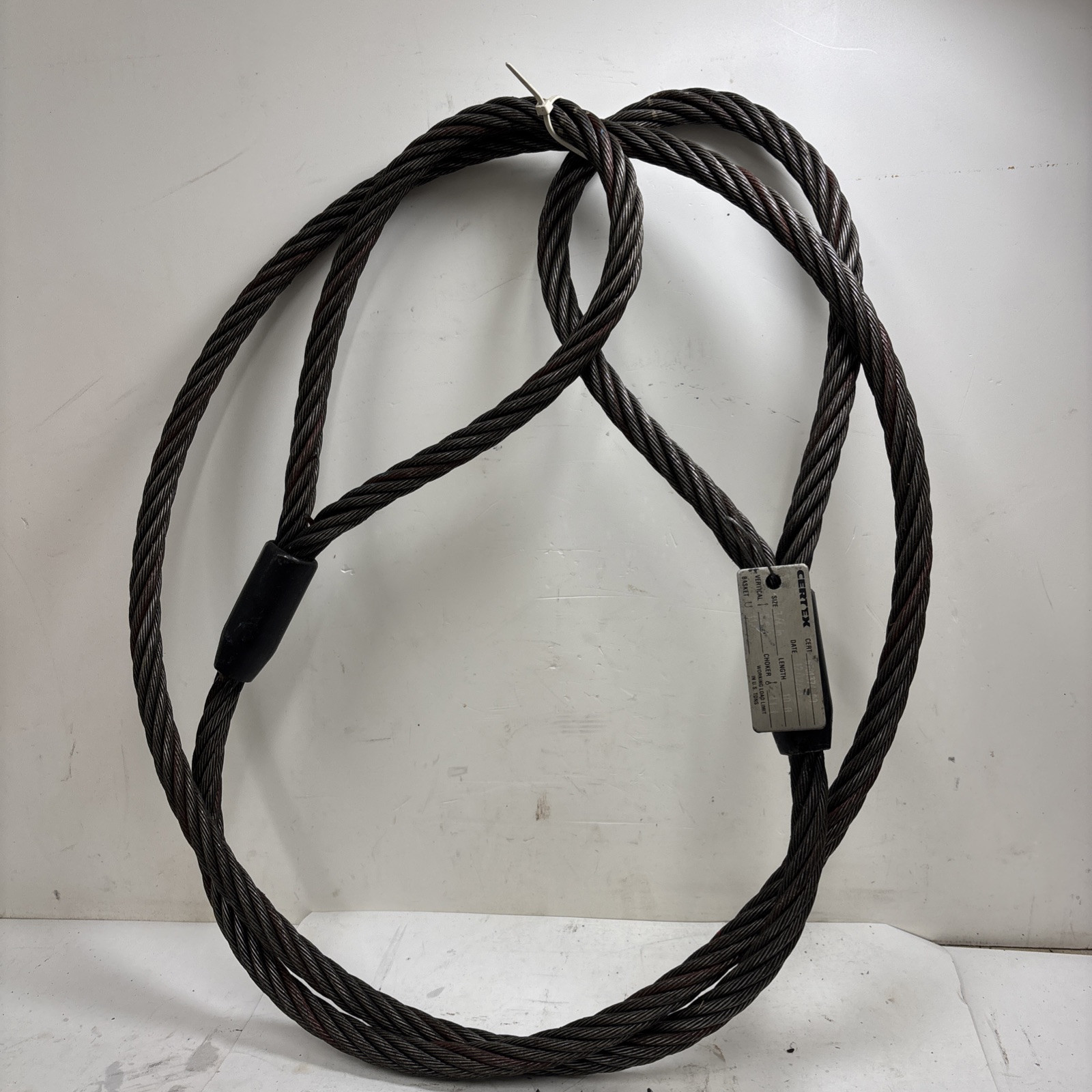 Certex LIFT-ALL Wire Rope Sling,10 ft L,11200 lb Load Cap.. 3/4” Rope