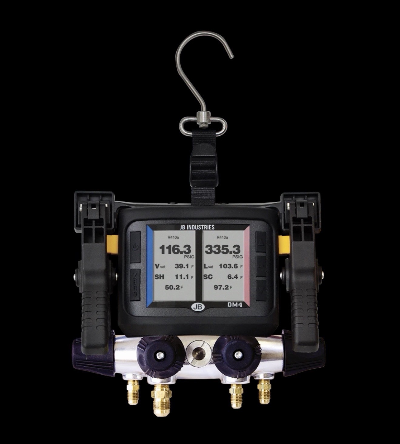 JB Industries Zeppelin DM4-ZW Wireless Digital Manifold Gauge, 4-Valve for HVAC