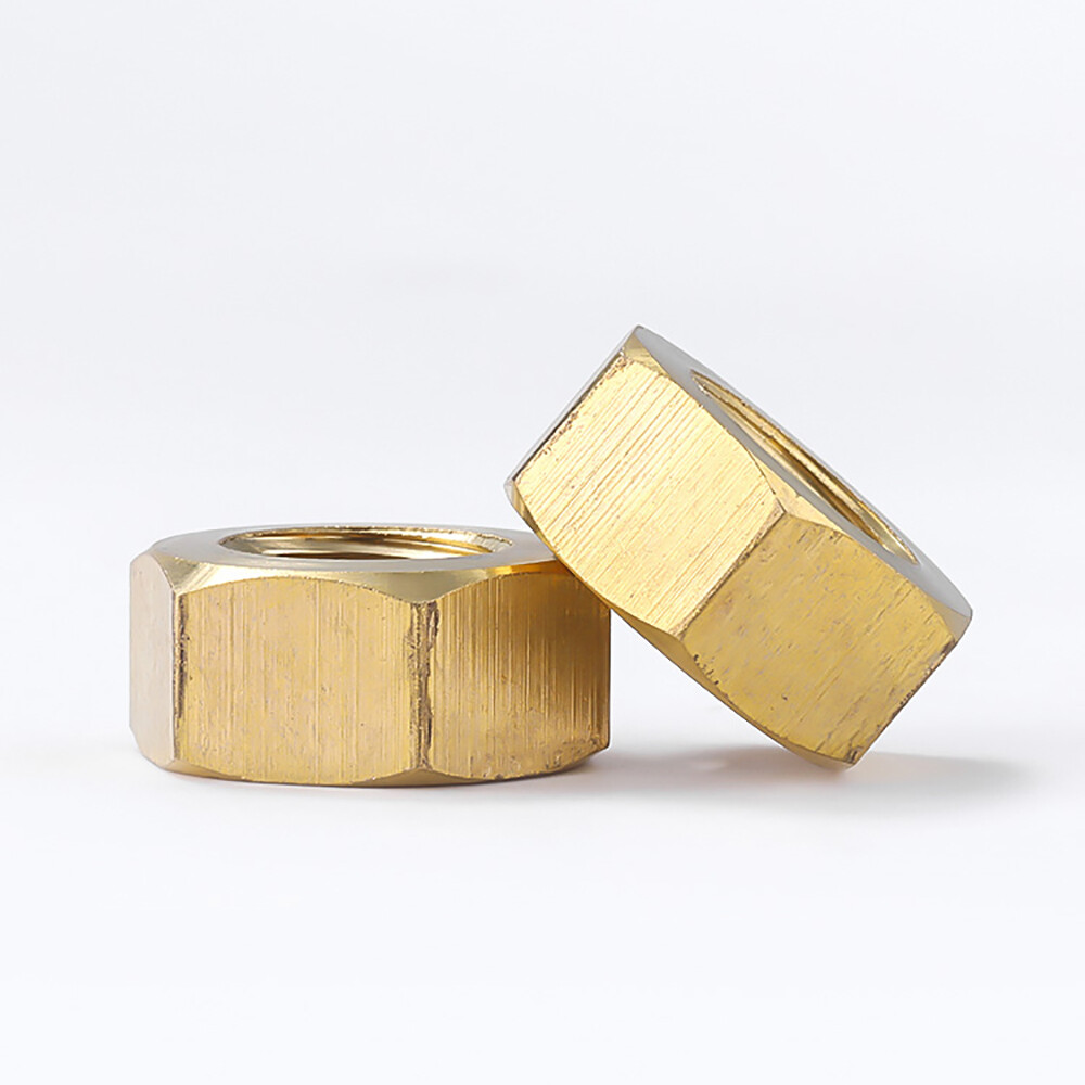 Solid Brass Hexagon Full Nuts For Bolts & Screws M1.4 M1.6 M2 M2.5 M3 M4 M5 M6M8