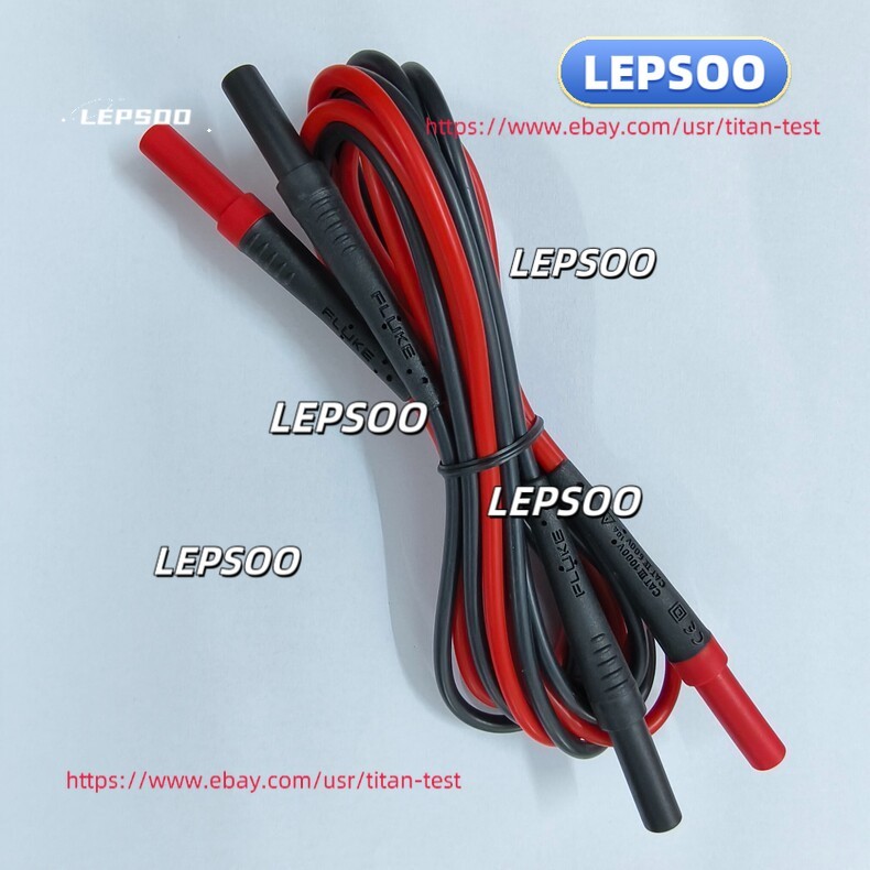 1PC New Fluke TL221 5FT 1.5M Black Red SureGrip Multimeter Test Leads #W&