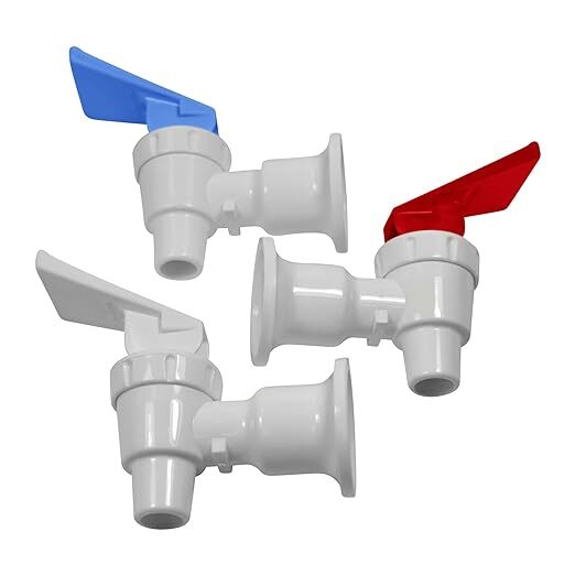 3-Pack OCSParts RWB217 Sunbeam Red, White, and Blue Water Cooler Faucets