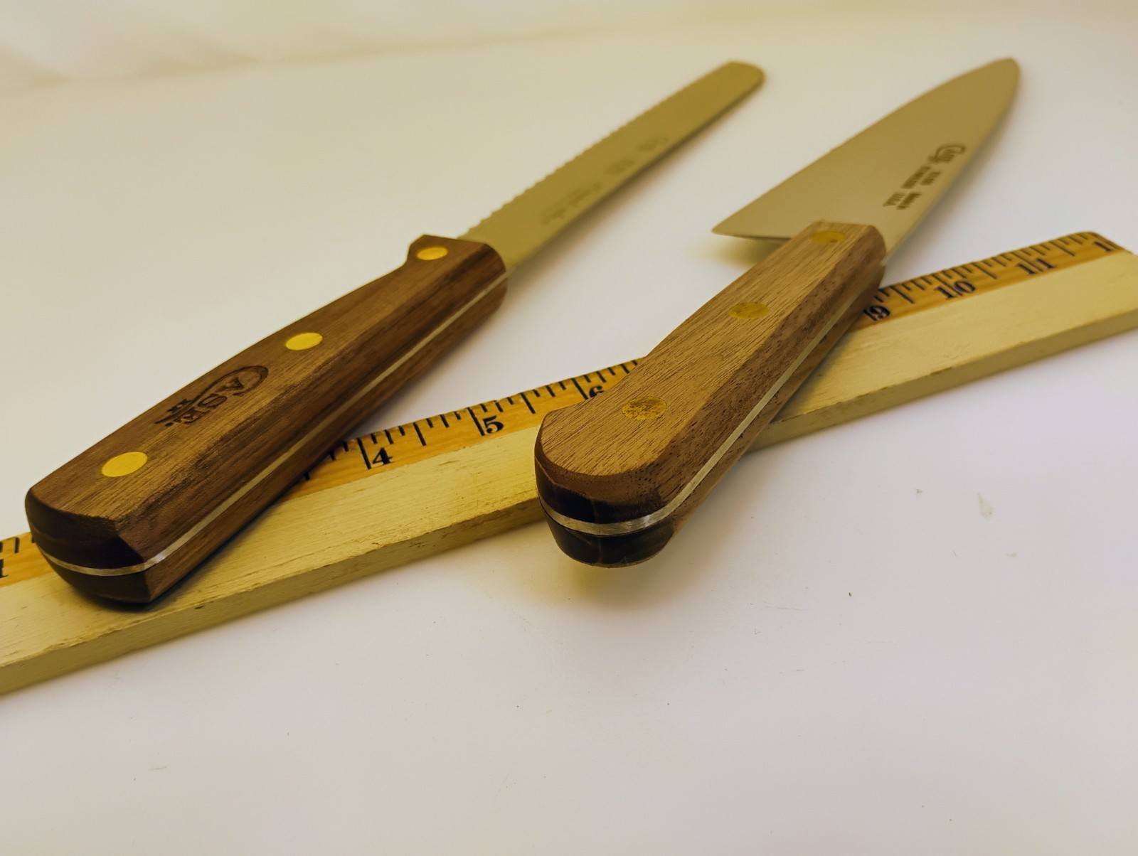Case XX USA Set (2) 8″ Cooks Knife & Scalloped Edge Slicer Wood HandleFactory2nd