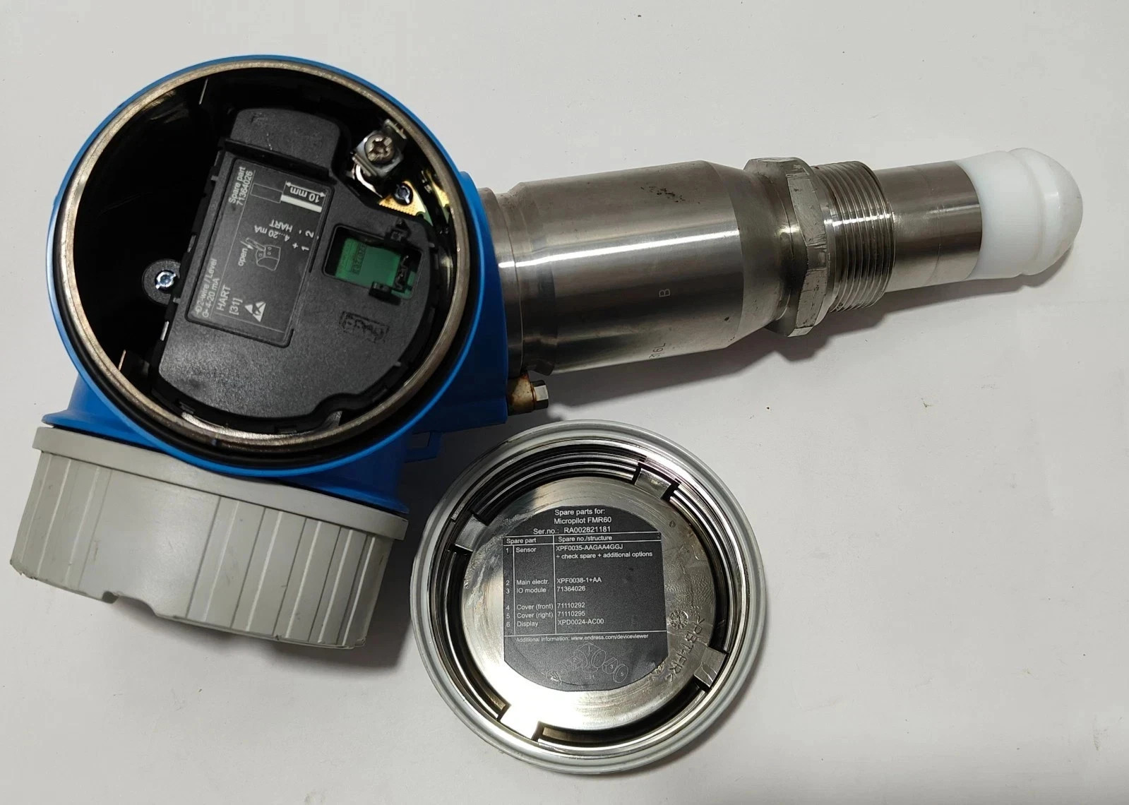 ENDRESS+HAUSER MICROPILOT FMR60-16M5/0 LEVEL TRANSMITTER FMR60-AAACAAGAA4GGJ+