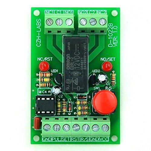 ELECTRONICS-SALON Panel Mount Momentary-Switch/Pulse-Signal Control Latching
