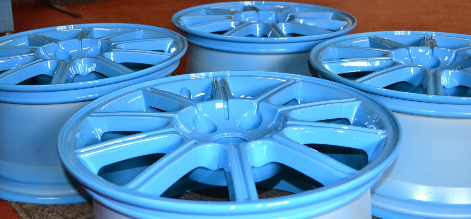 Baby Blue Light Blue Powder Coating Paint – New 1LB