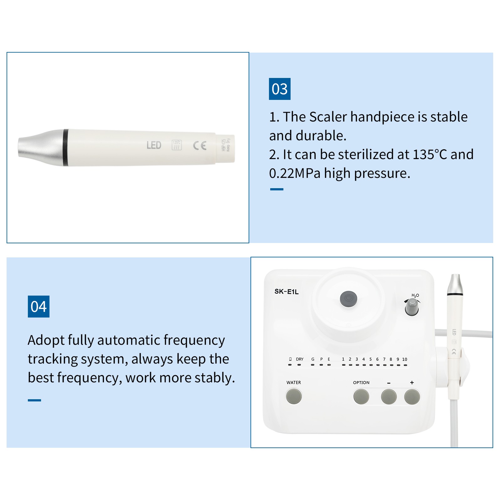 For Cavitron Dental Portable Ultrasonic Scaler 2*Bottles Fit EMS LED Handpiece