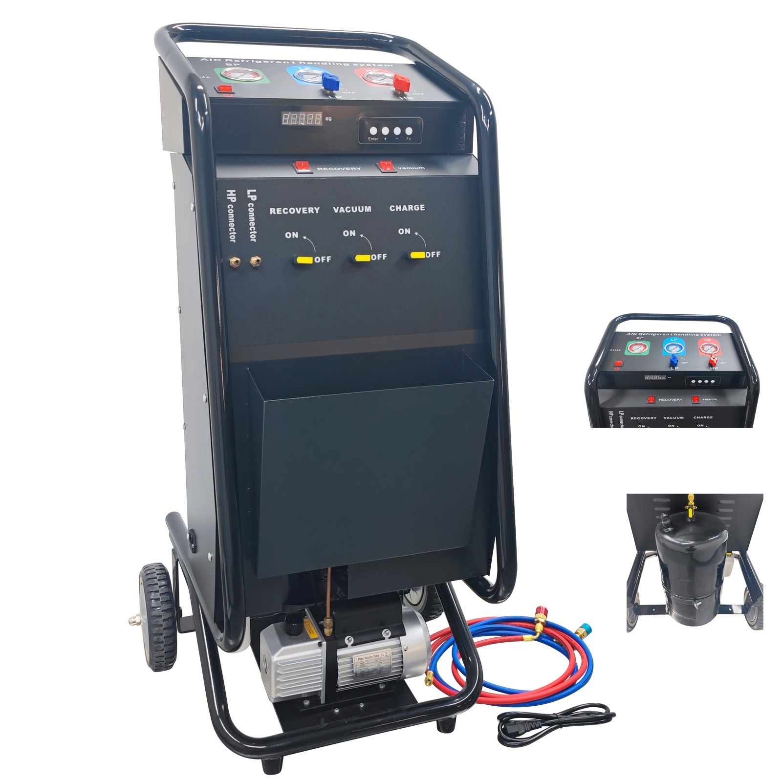 A/C Refrigerant Filler Car Air Conditioner Recovery Recycling Recharging Machine