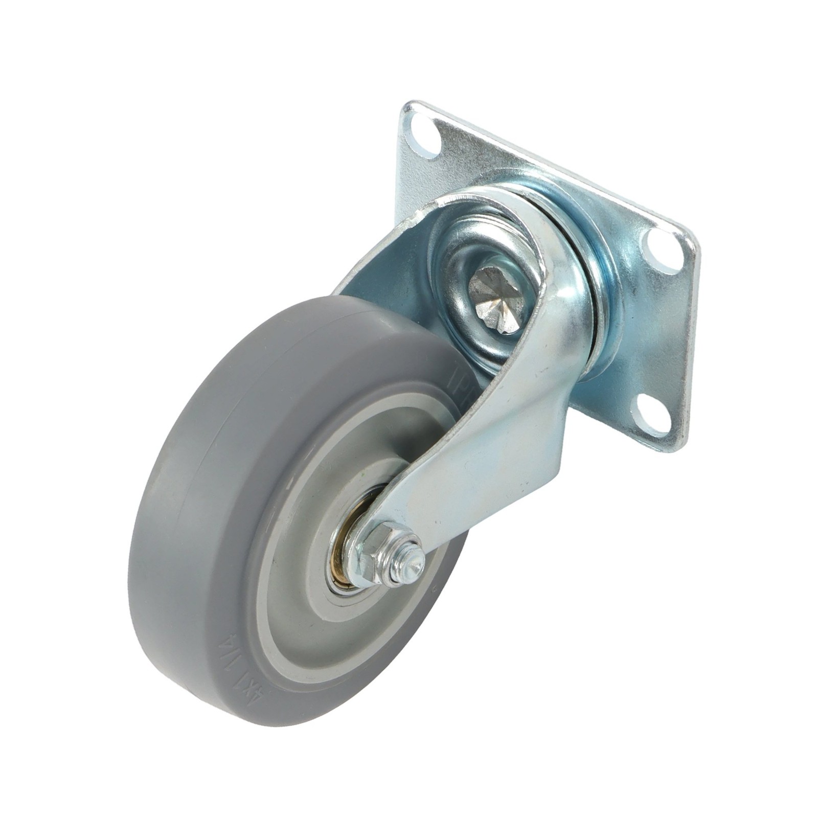 4 Pcs 4 Inch Heavy Duty Swivel Caster Wheels 1200Lbs Two Straight, Two Inclined