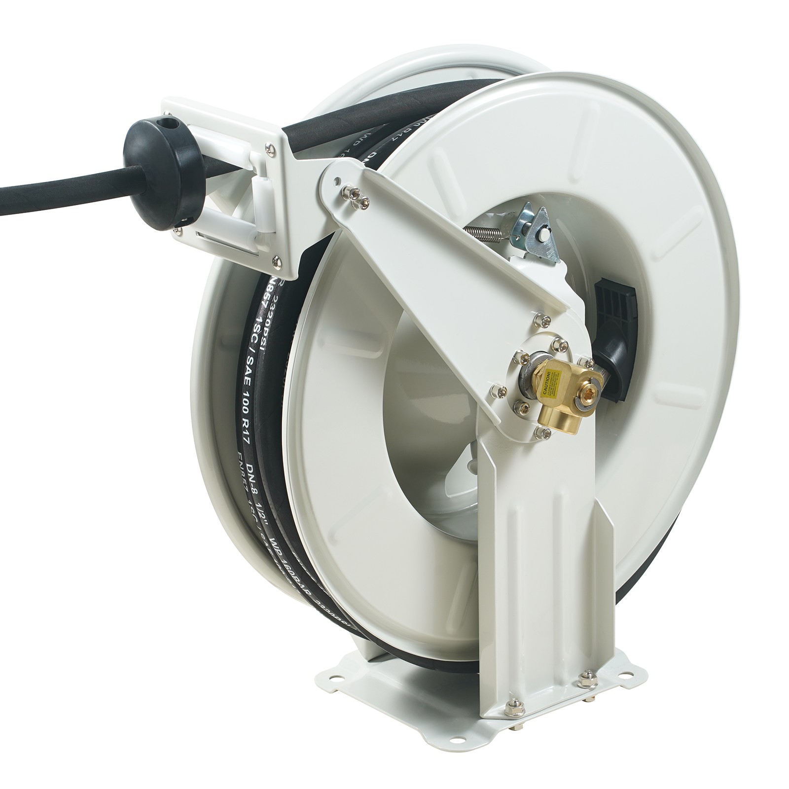 VEVOR Fuel Hose Reel Retractable Machine Oil Hose Reel 1/2″ x 50′ Auto Rewind