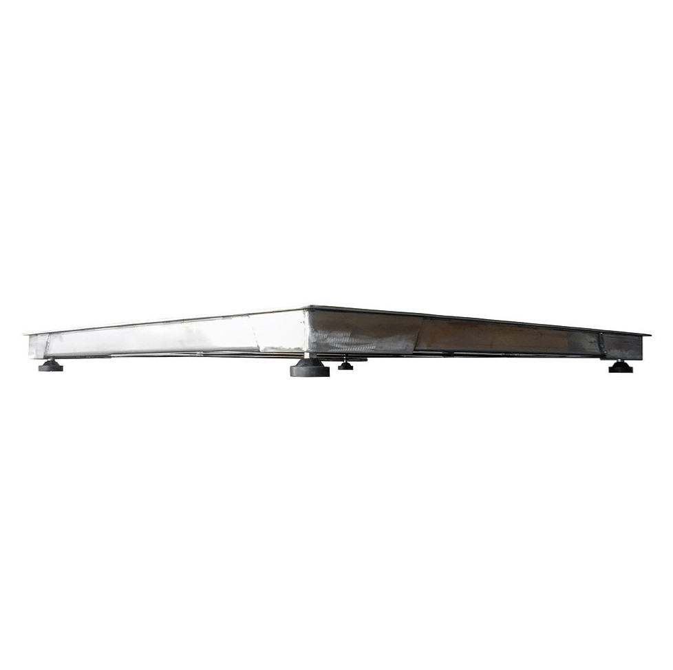 2500 LB x .5 LB (Legal For Trade) Optima Stainless Steel 4′ x 4′ Floor Scale NEW