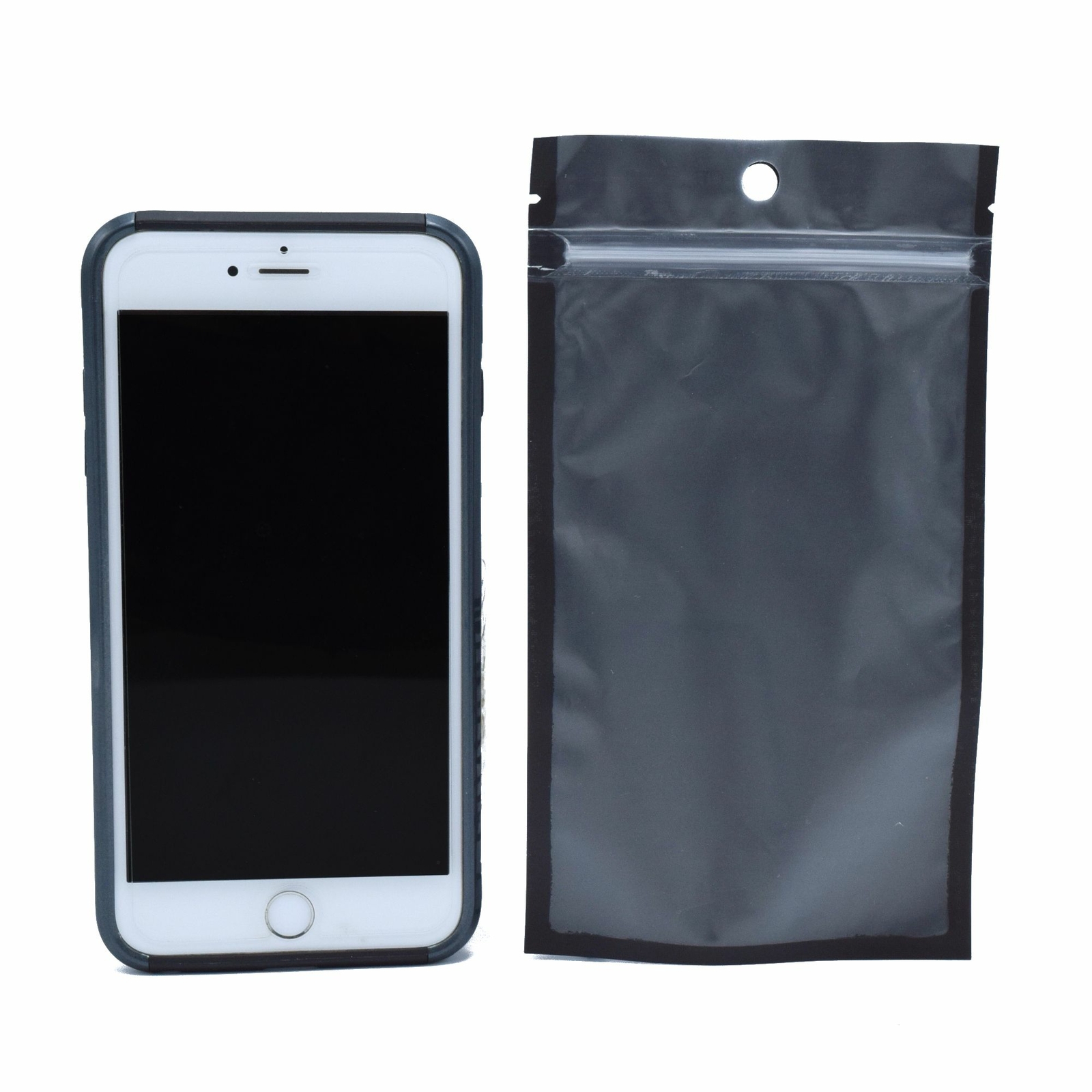 QQ Studio 10x18cm Black Food Safe QuickQlick™ Flat Candy Bag with Hang Hole