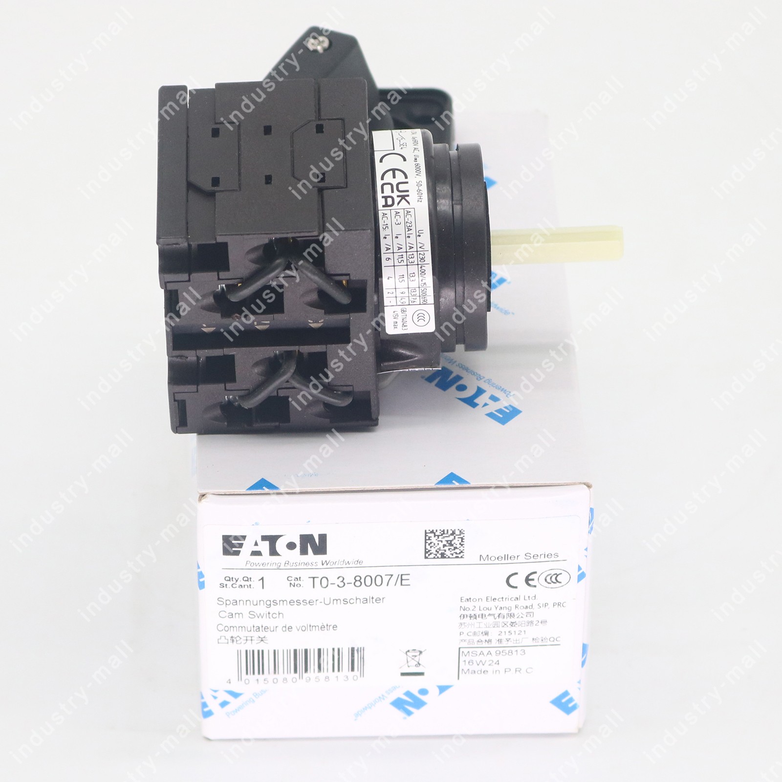 one NEW EATON MOELLER T0-3-8007/E Select switch Quality assurance