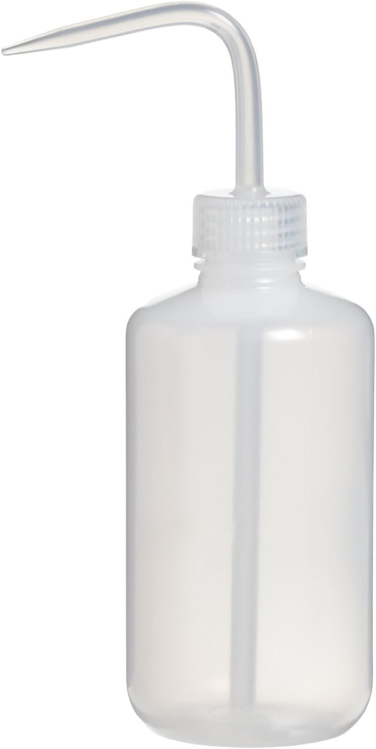 ACM Economy Wash Bottle, LDPE, Squeeze Bottle Medical Label 8.5 Ounces, White