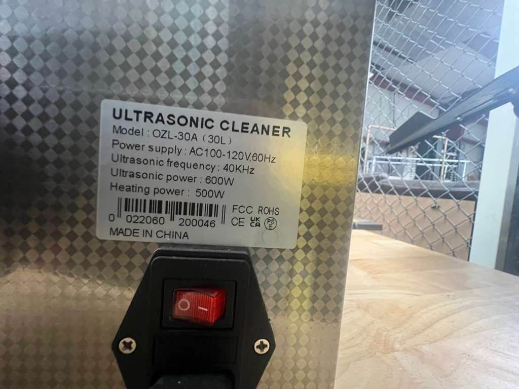 OZL-30A 30L Ultrasonic Cleaner 40kHz 600W Heated w Basket and Fully Working