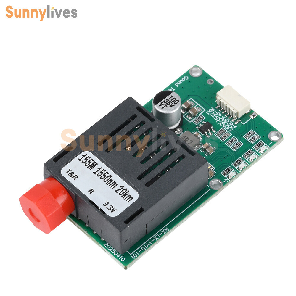 TTL Optical Transceiver Module TTL to Fiber Module FC RX/TX/AV/VCC/GND for Drone