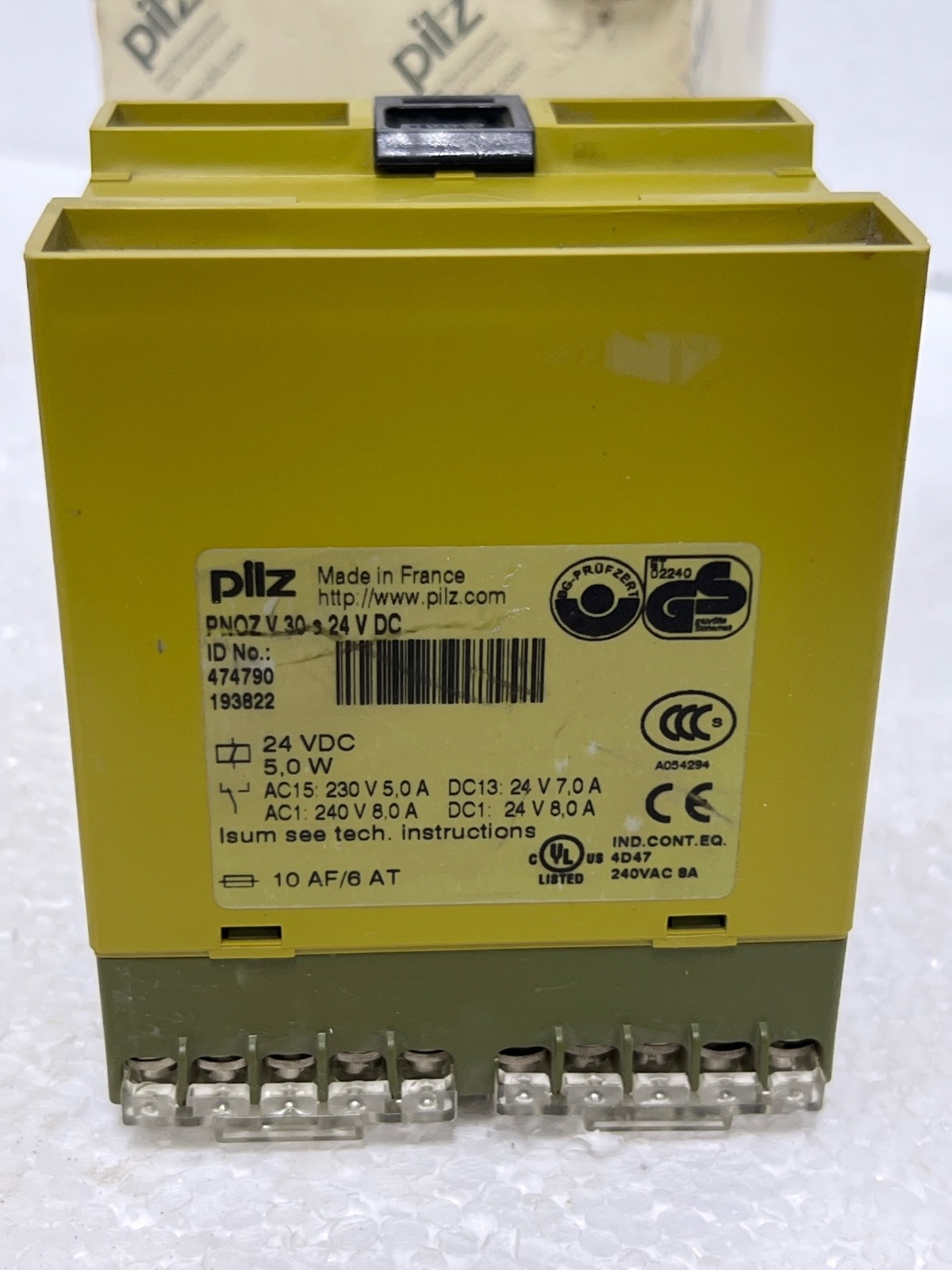 Pilz PNOZ V 30 s 24VDC Safety Relay 474790