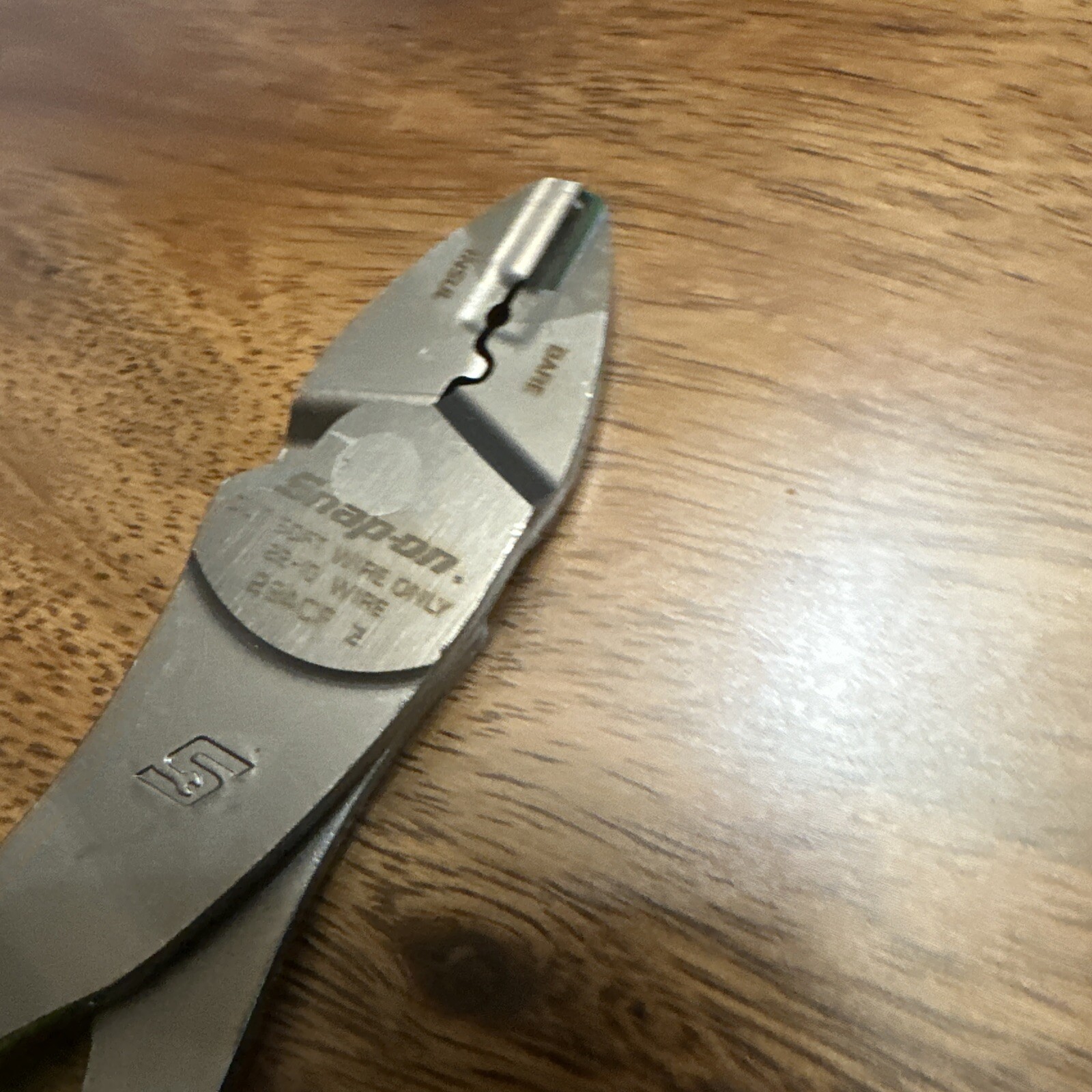 NEW Snap On 29ACF HI VIZ Handle – 9″ Wire Terminal Crimping Tool – FREE SHIPPING