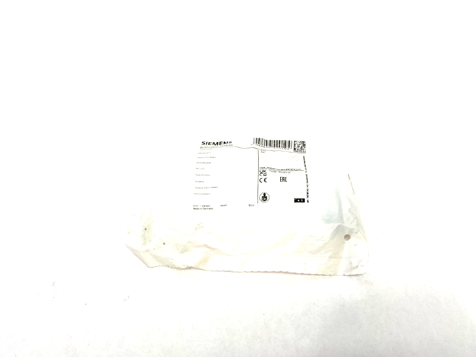 Siemens 8UD1900-2DA00 Shaft Adapter Piece 8mm x 8mm