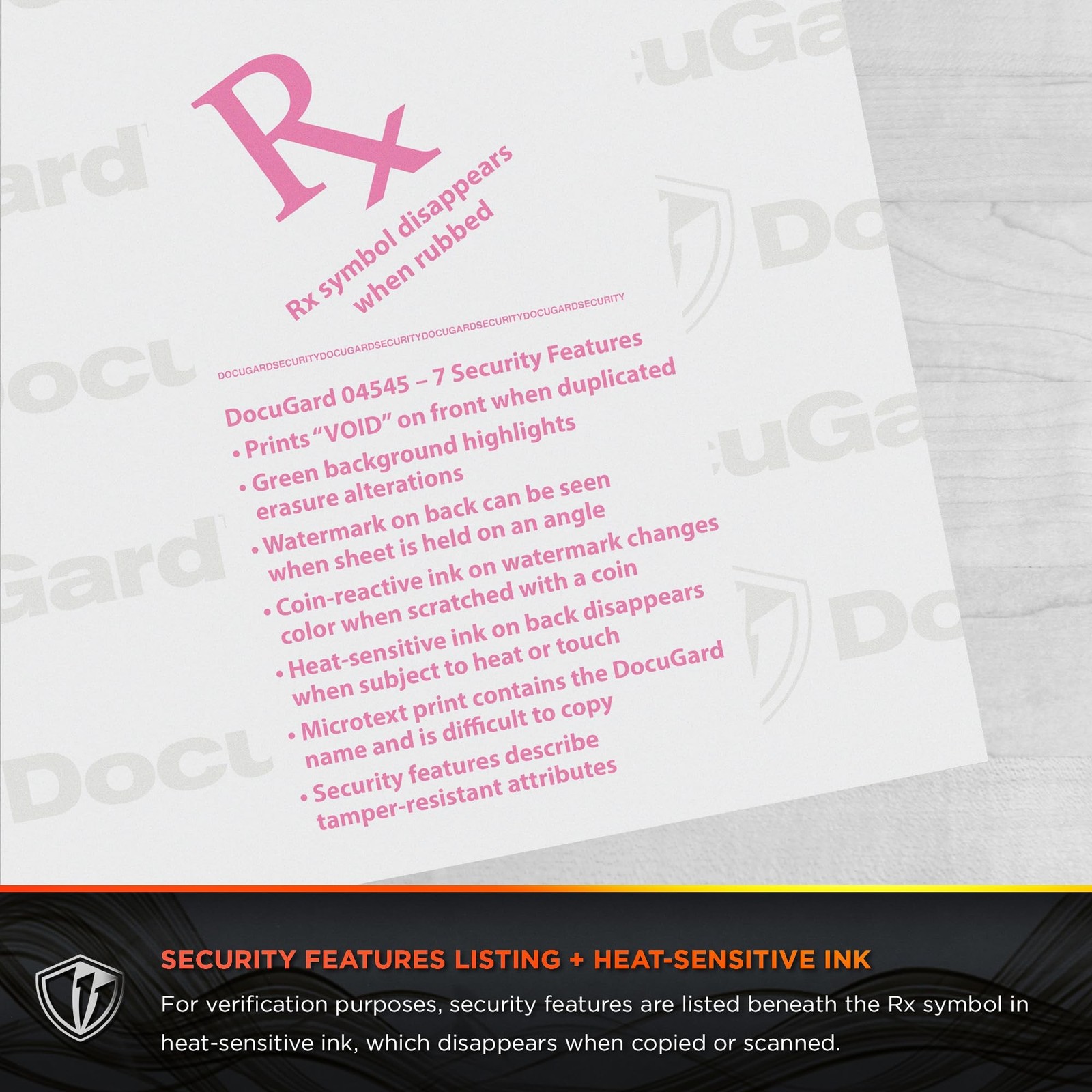 DocuGard Advanced Blue Security Paper, 7 Features, 8.5 x 11 Inches, 24 lb, 25…