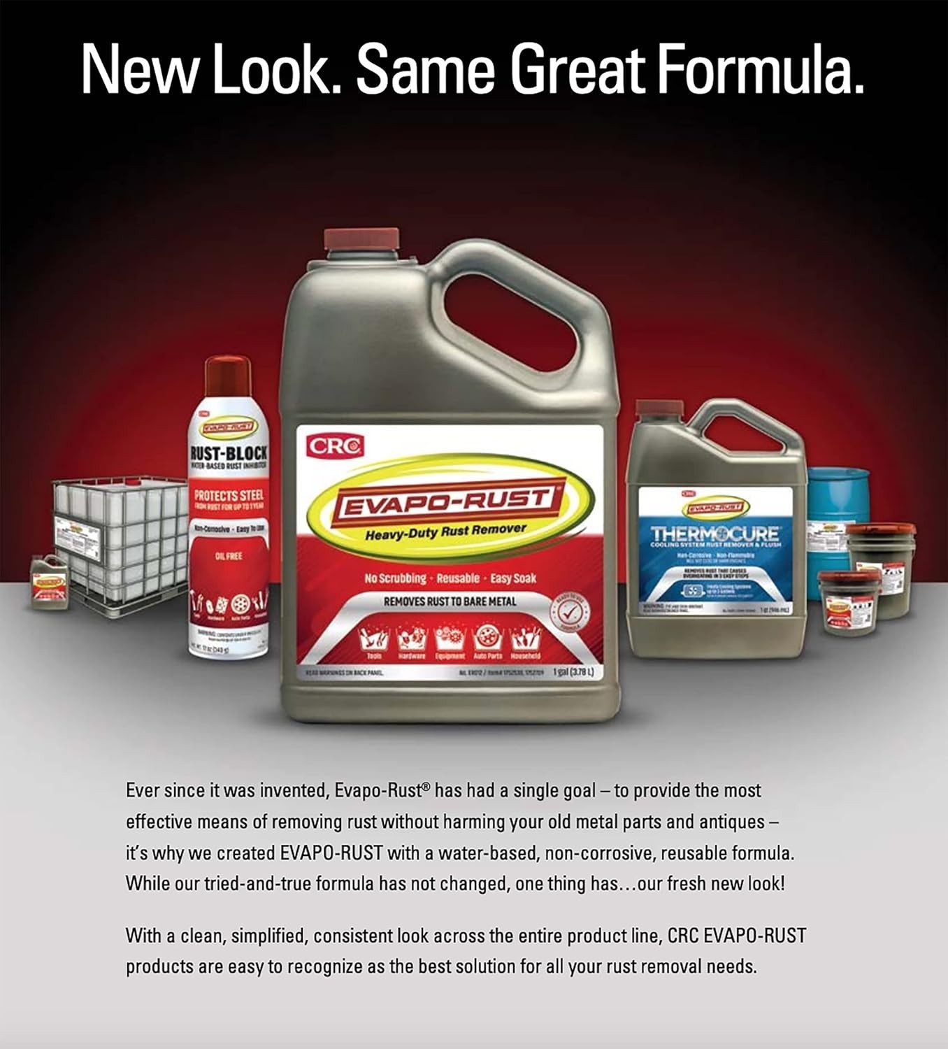 CRC Evapo-Rust, Heavy-Duty Rust Remover, Reusable, Acid-Free,…