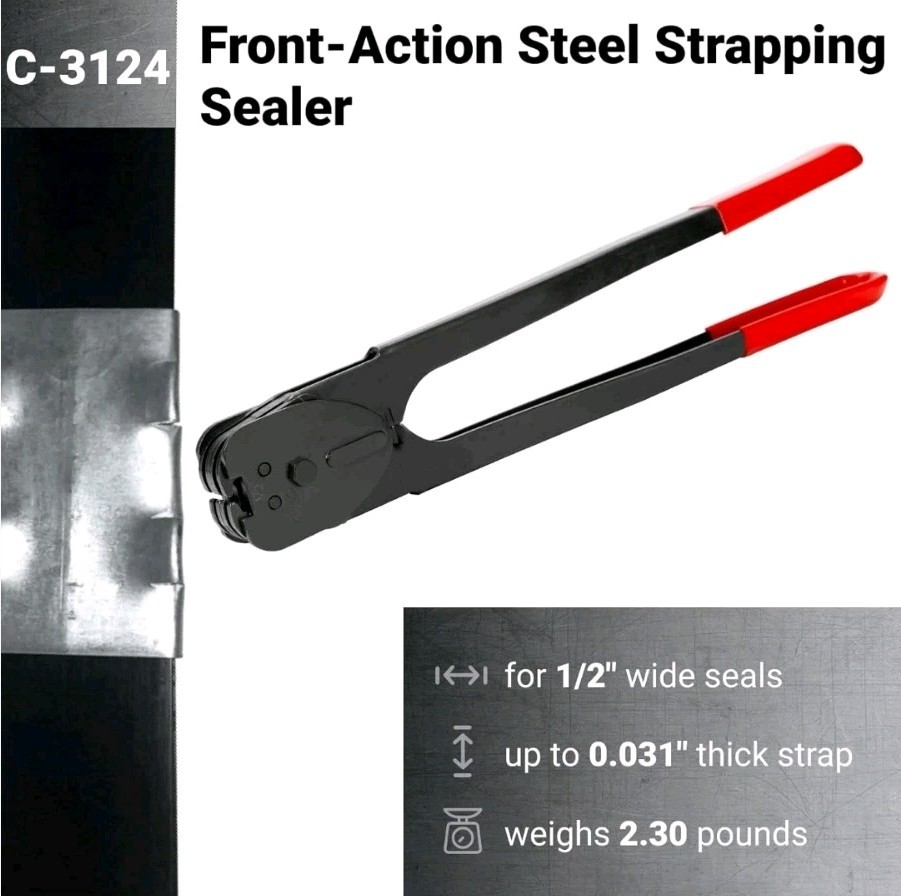 IDL Packaging Portable 1/2″ x 200′ Steel Strapping Kit, 1100 lbs Break Strength