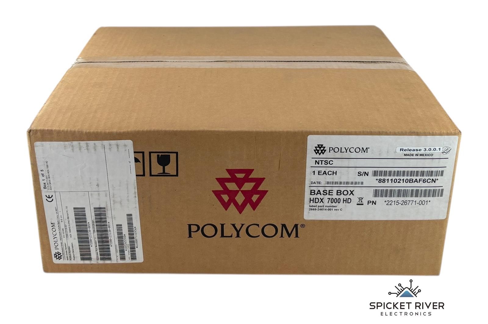NEW – Polycom HDX 7000 HD Video Conferencing Base Unit 2215-26771-001