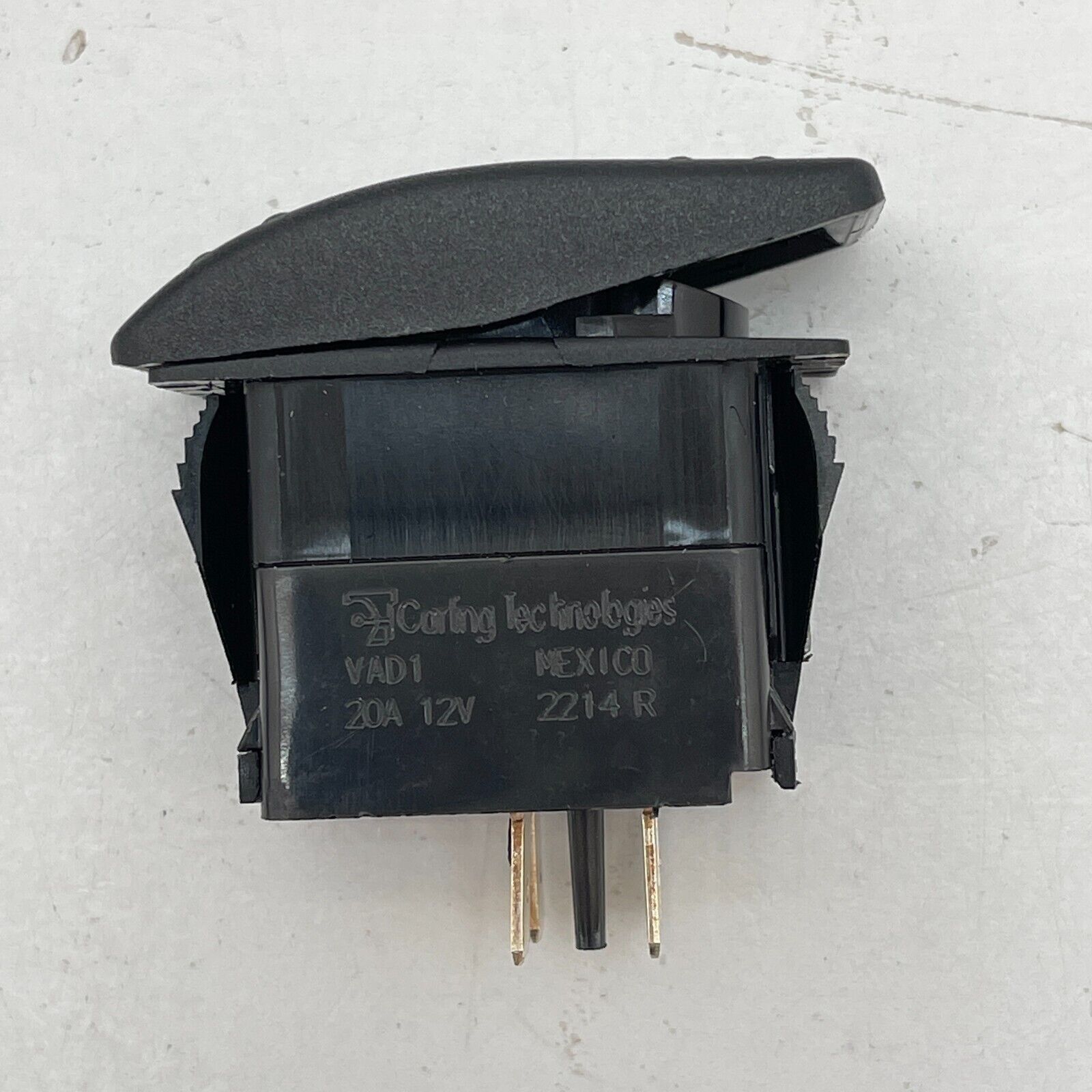 Carling Technologies VAD1 Momentary Rocker Switch 20A 12V Panel Mount V Series