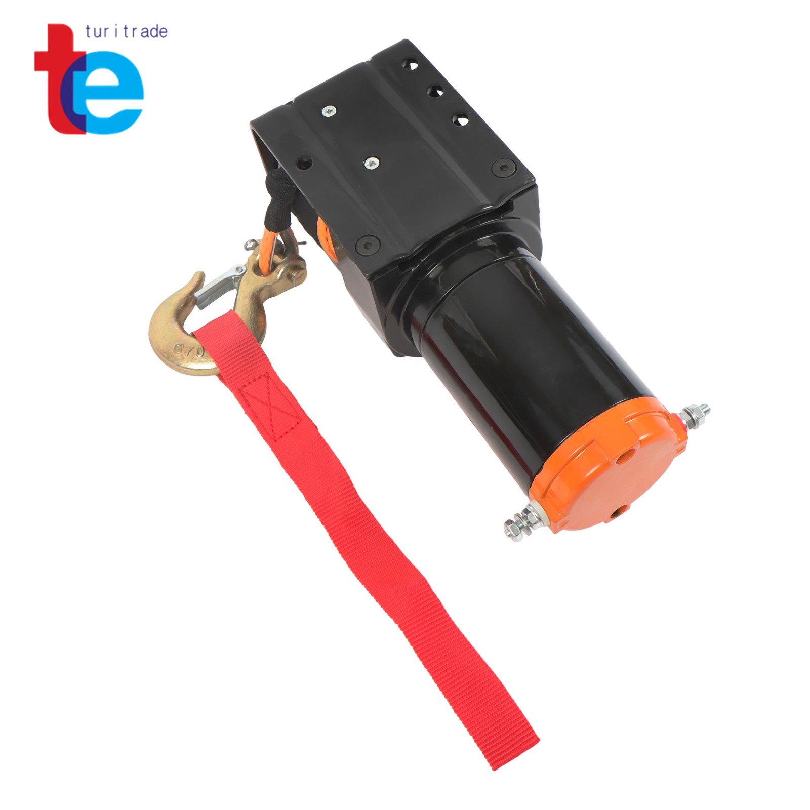 2500 lbs ATV/UTV Winch 12VDC/1.3HP Synthetic Rope Winch with Wireless Remote
