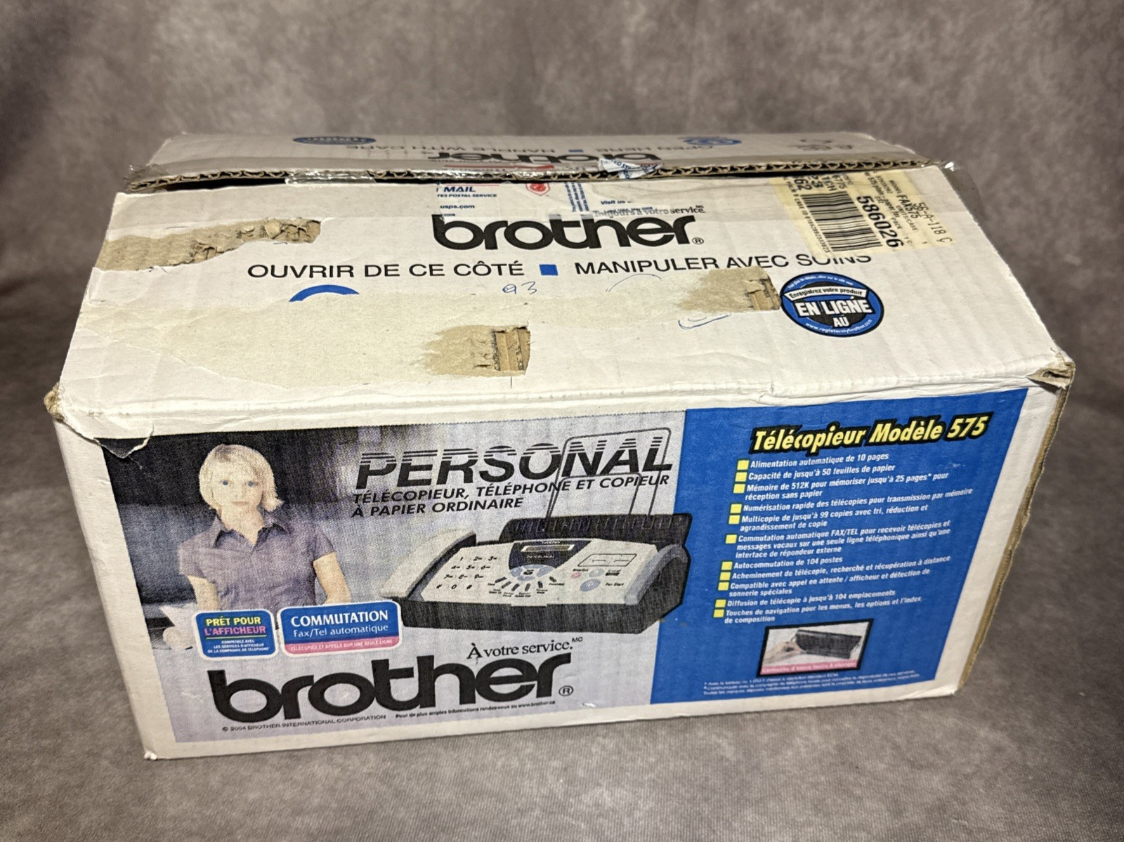 Brother FAX-575 Personal Plain Paper Fax Machine Phone Copier Vintage