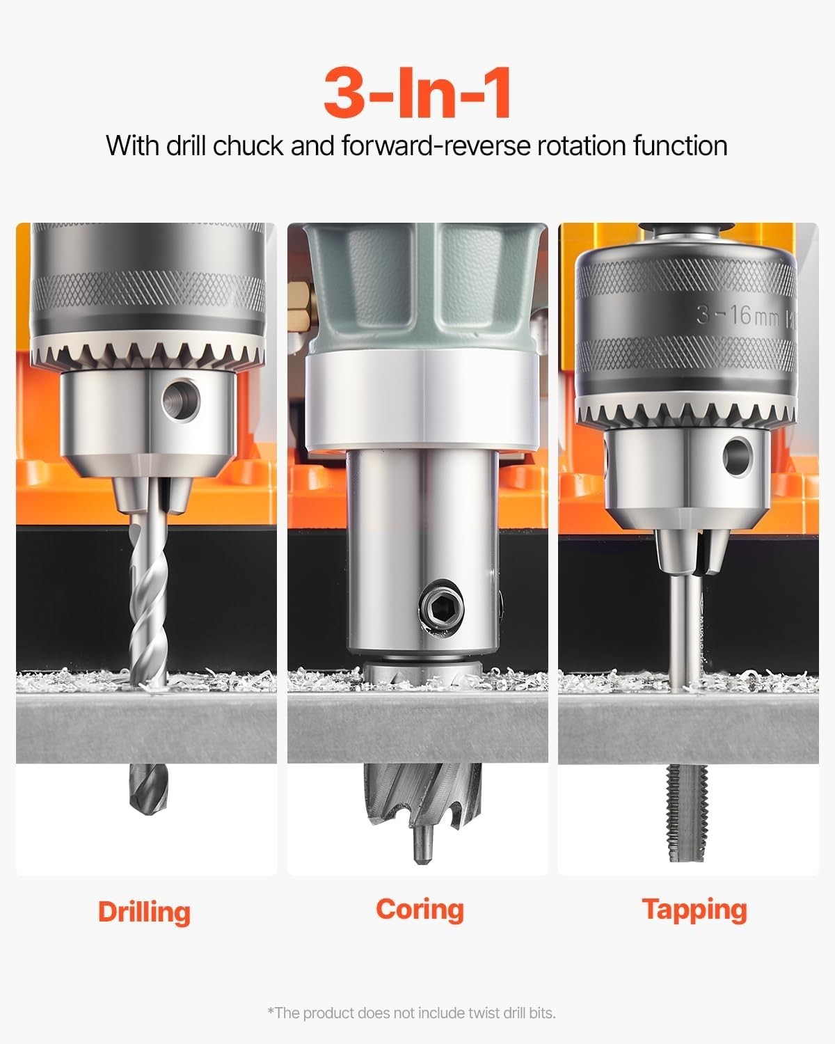 Ultimate 1450W Electric Mag Drill – 1.6in Boring, 2810lbf Power, Portable Design