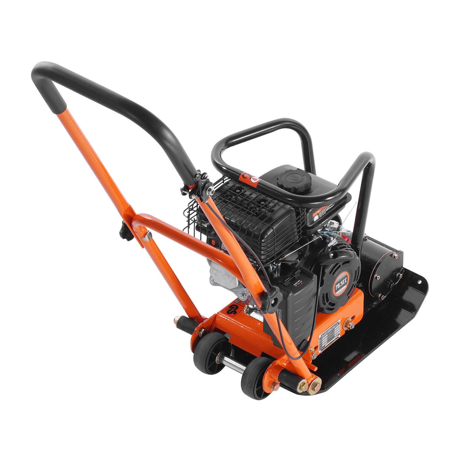 Walk-Behind Vibratory Plate Compactor Rammer 2.8HP 78.5cc EPA Engine Soil Tamper