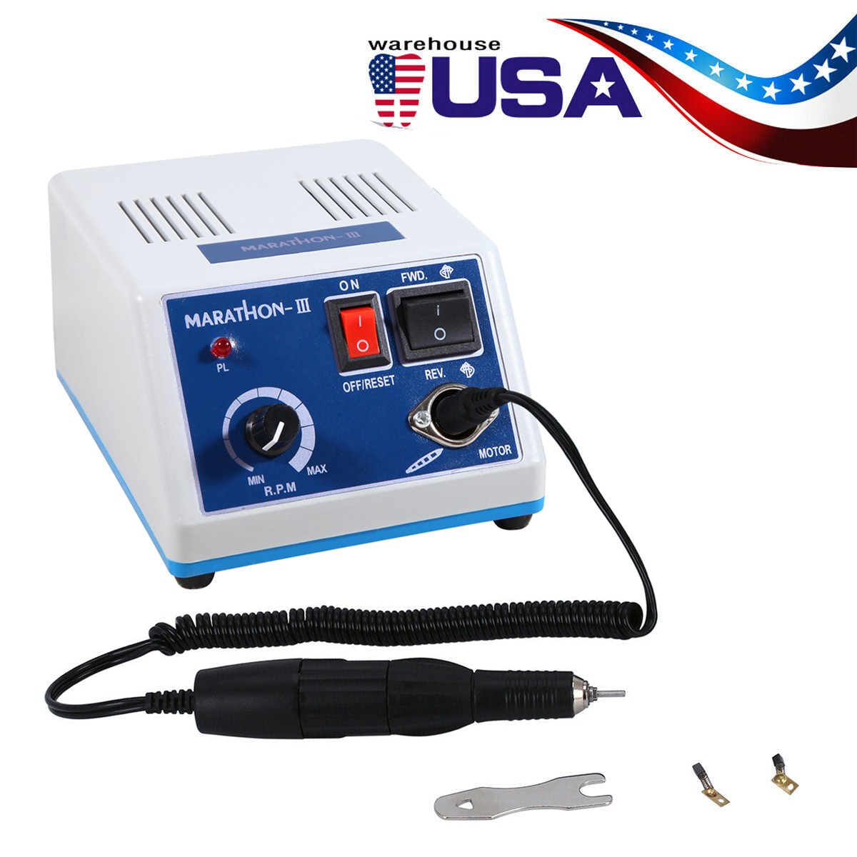 USA Dental Lab Marathon Drill Micro Motor Polisher & 35K RPM Polishing Handpiece