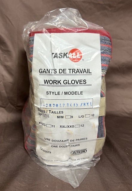 WORK GLOVES, LEATHER, 1 PACK OF 12 PAIRS, SIZE SMALL, NEW OLD STOCK