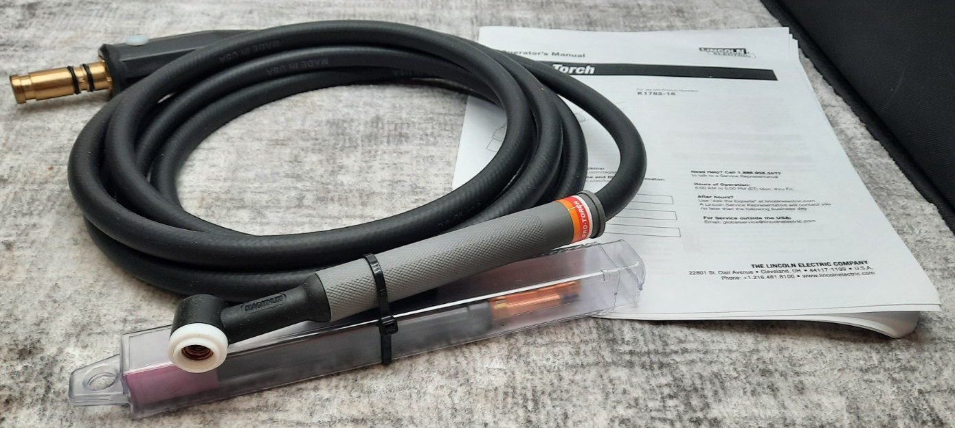 Lincoln Electric K1782-16 Magnum PTA-9 TIG Torch 12.5 ft Open Box