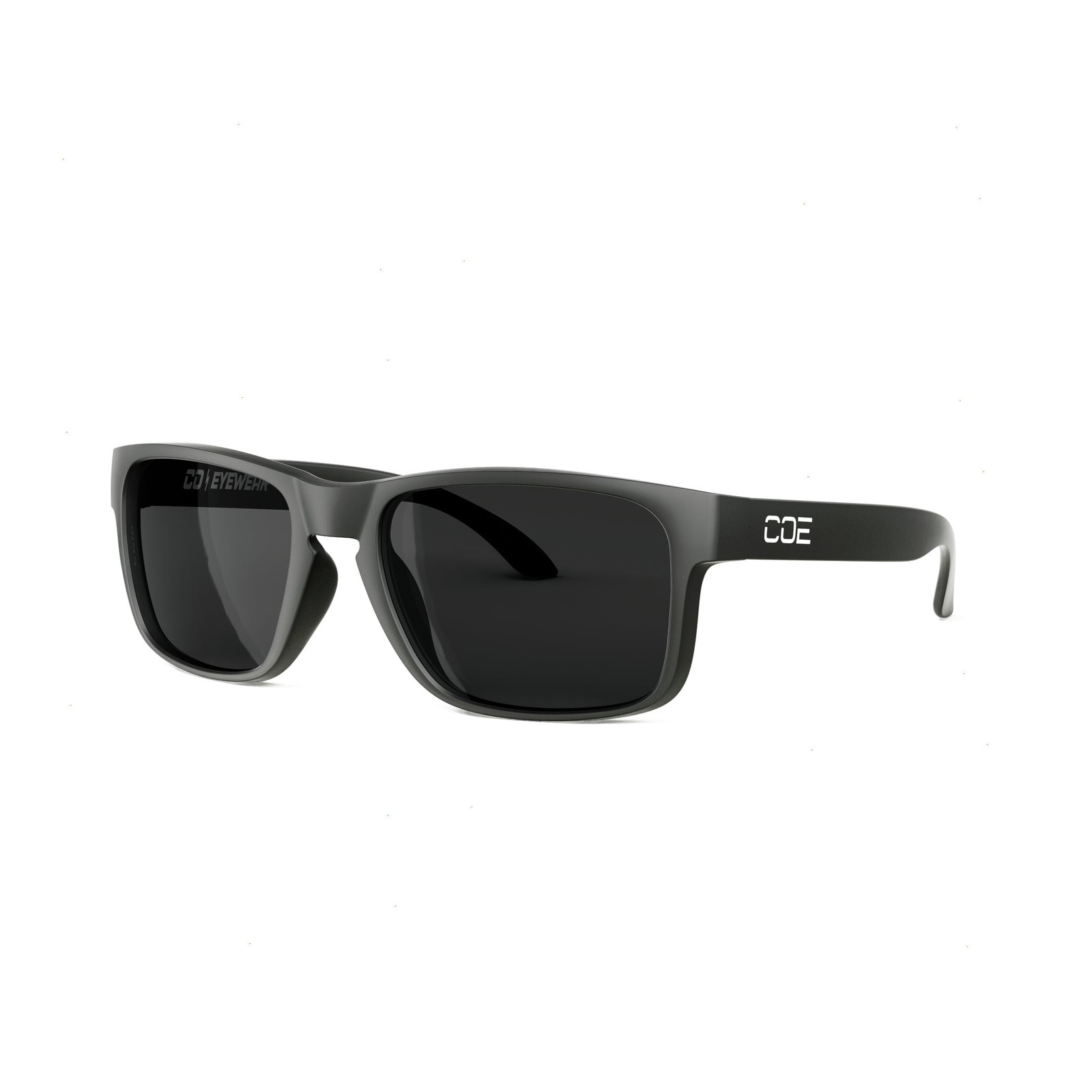 Co Eyewear Loki Z87 Safety Glasses Matte Black Polarized Smoke Lens OPEN BOX
