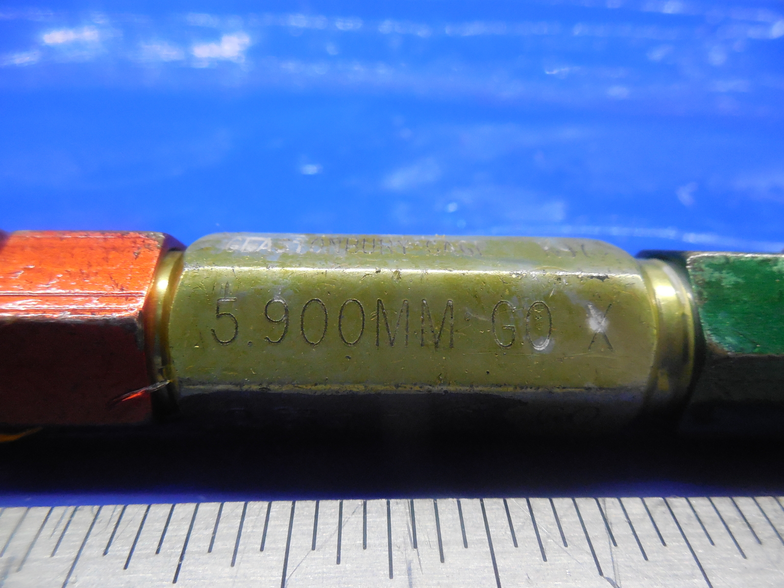 5.900 & 6.250 MM CLASS X SMOOTH PIN PLUG GAGE GO NO GO 6 6.0 MM .2500 – .004