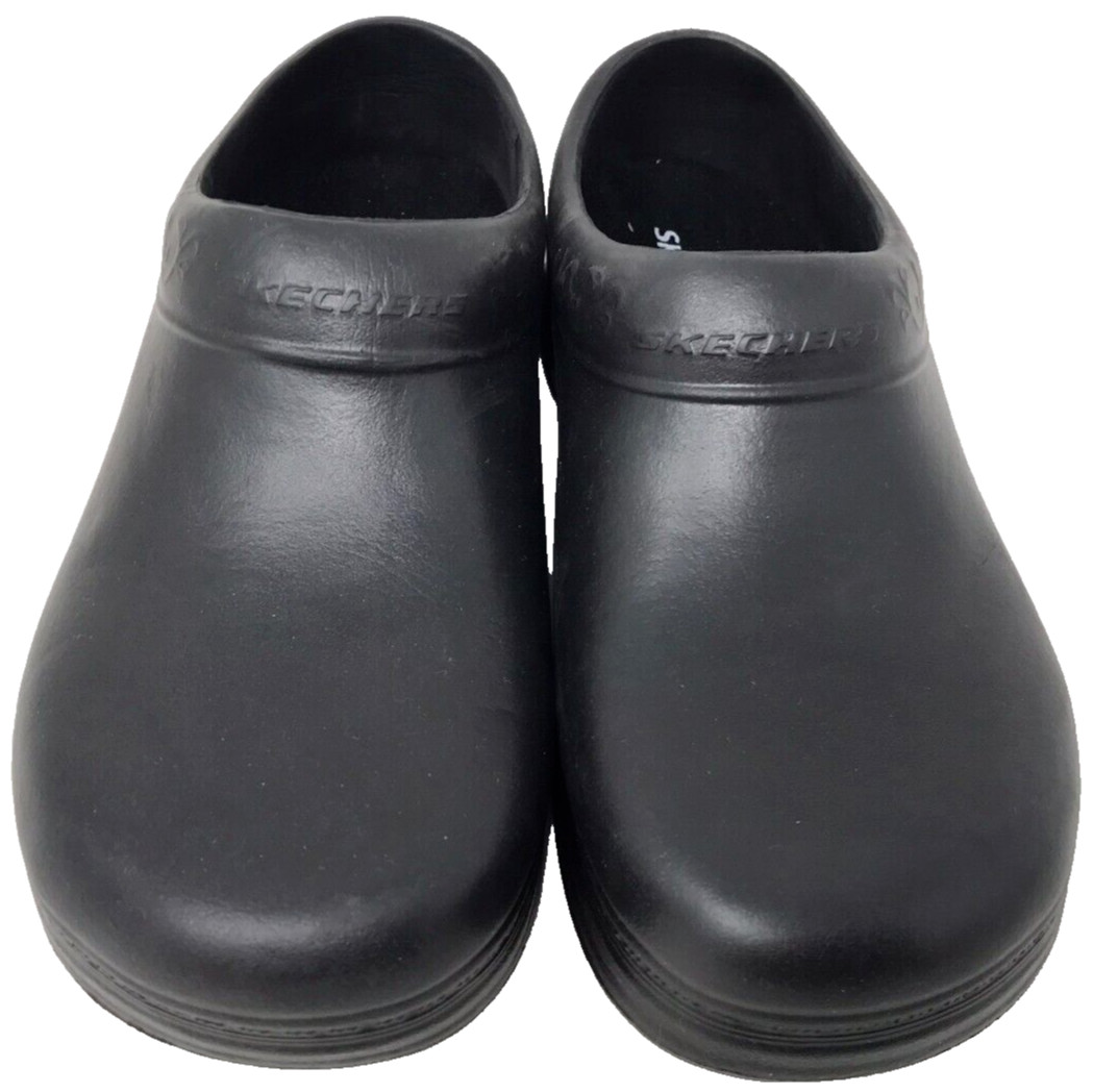 Skechers Women’s Work Oswald Clara Slip On Slip Resistant Clogs Blk Size:7 180i