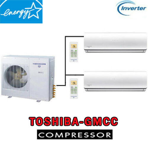 18000 – 60000 BTU Dual Ductless Mini Split Air Conditioner Heat Pump Ceiling