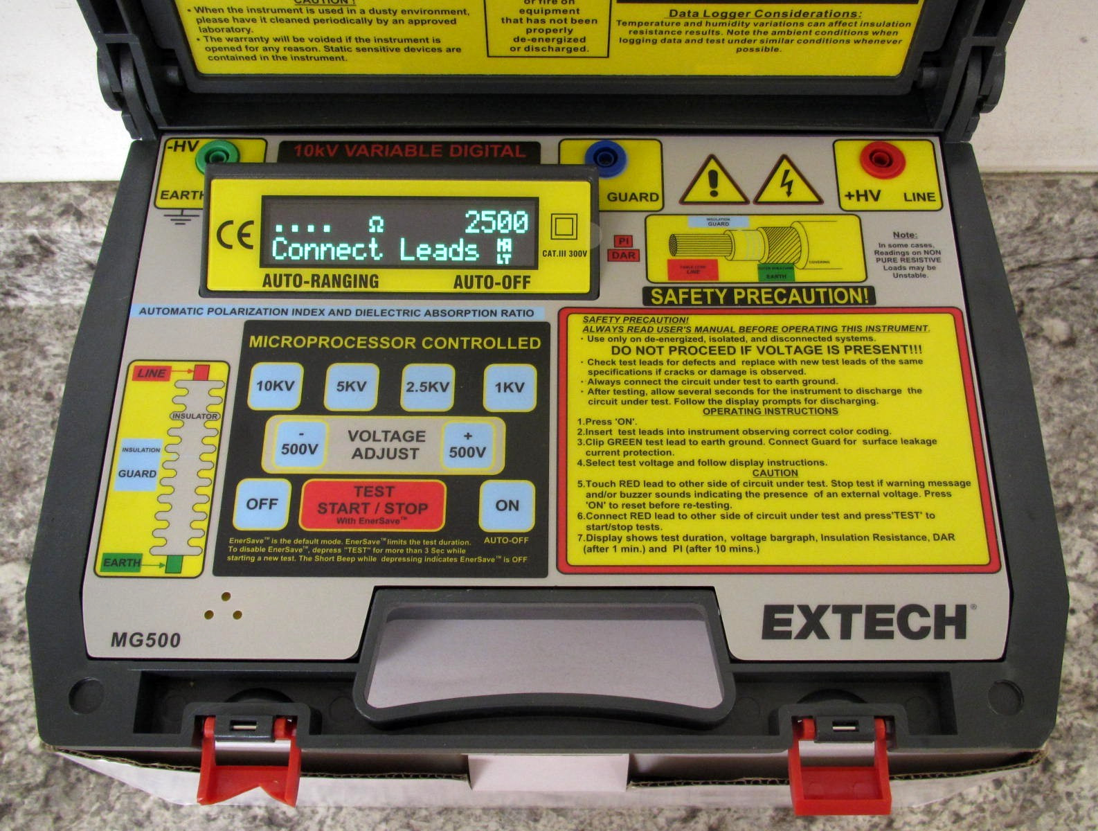 New EXTECH MG500 10kV Digital High Voltage Insulation Tester Megohmmeter