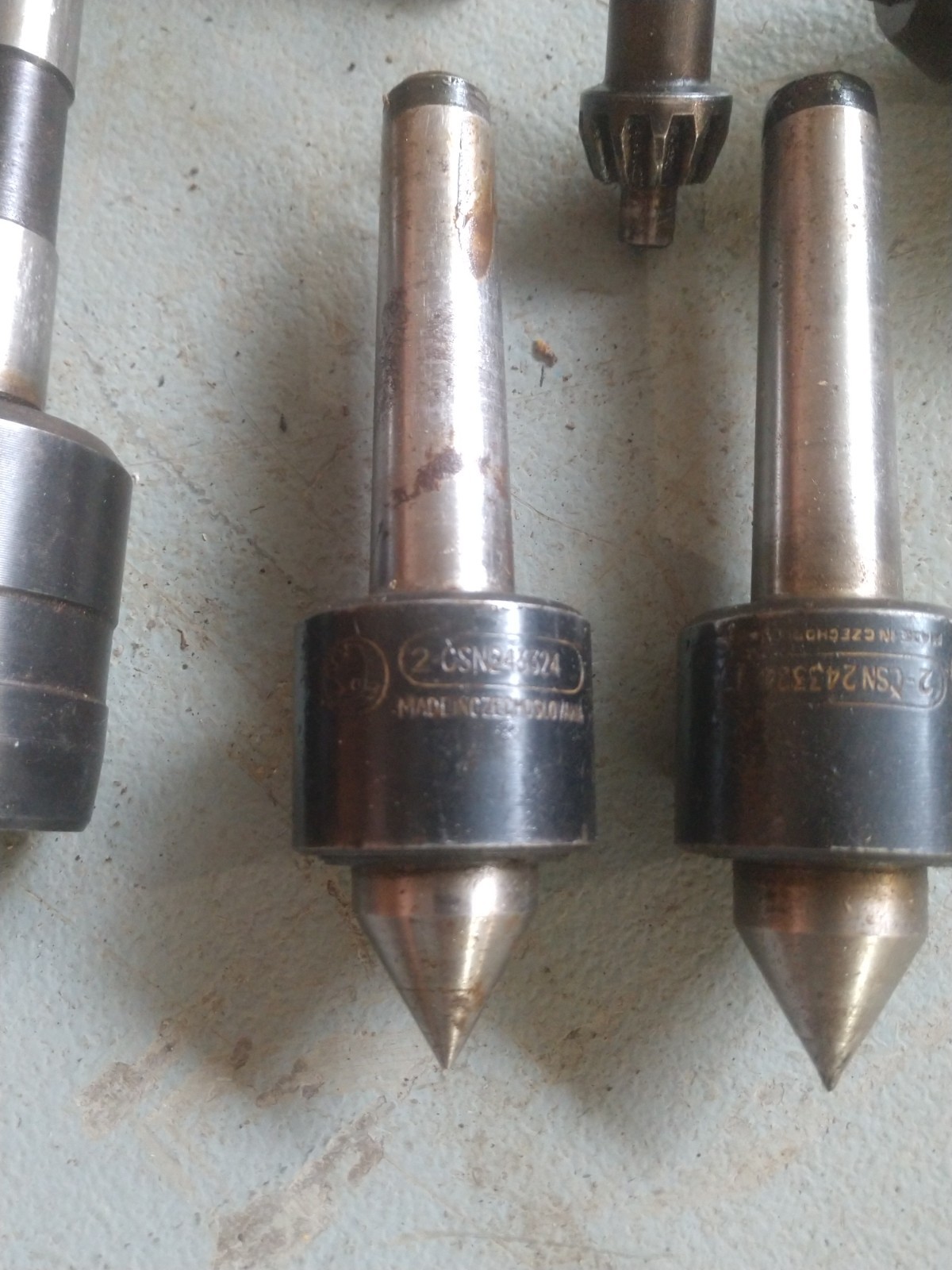 Lot of Live centers Jacobs Chuck turret tailstock MT2 Lathe South bend Atlas