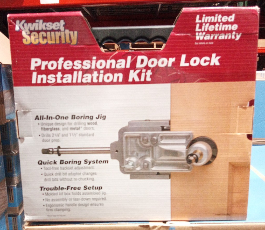 BRAND NEW Kwikset 91380-138 Door Lock Knob Installation Jig Kit Tool Set