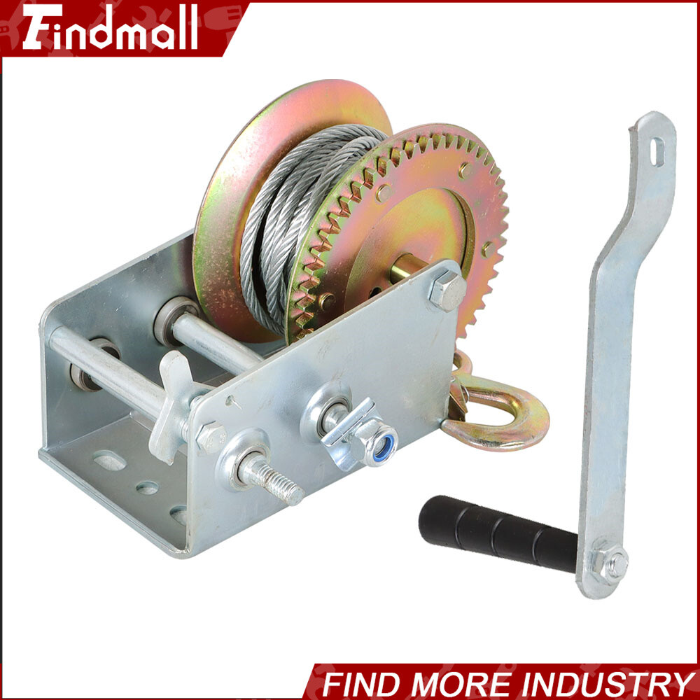 Findmall 3500-lbs Hand Winch For Trailer Winch Durable Hand Crank With Cable