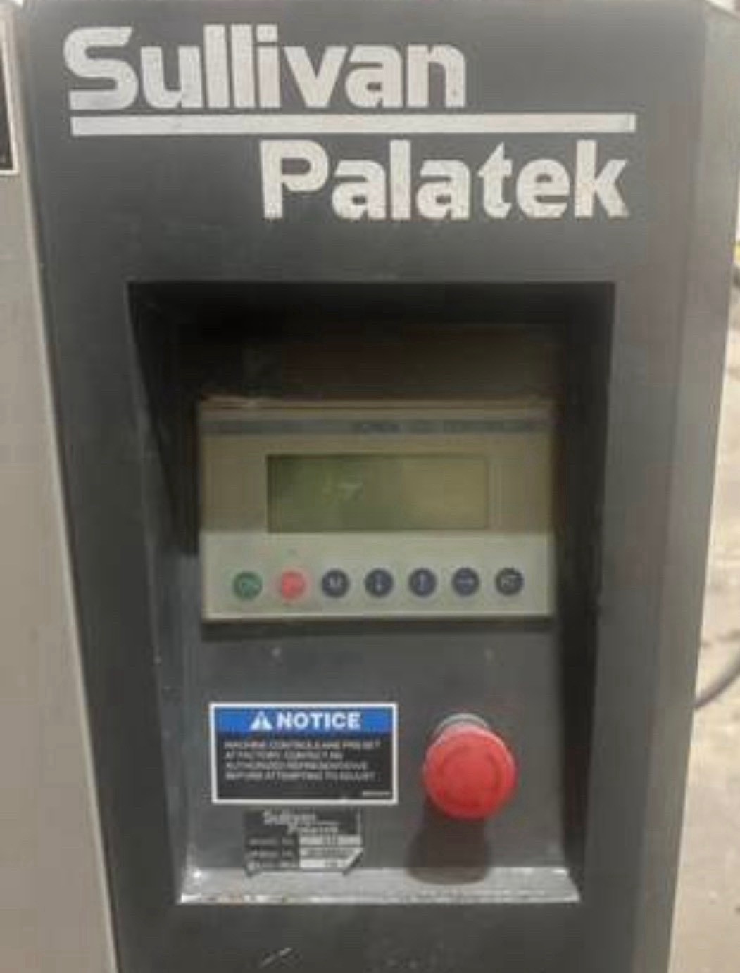Sullivan Palatek C-15 Rotary Air Compressor 15 HP – READ FULL DESCRIPTION
