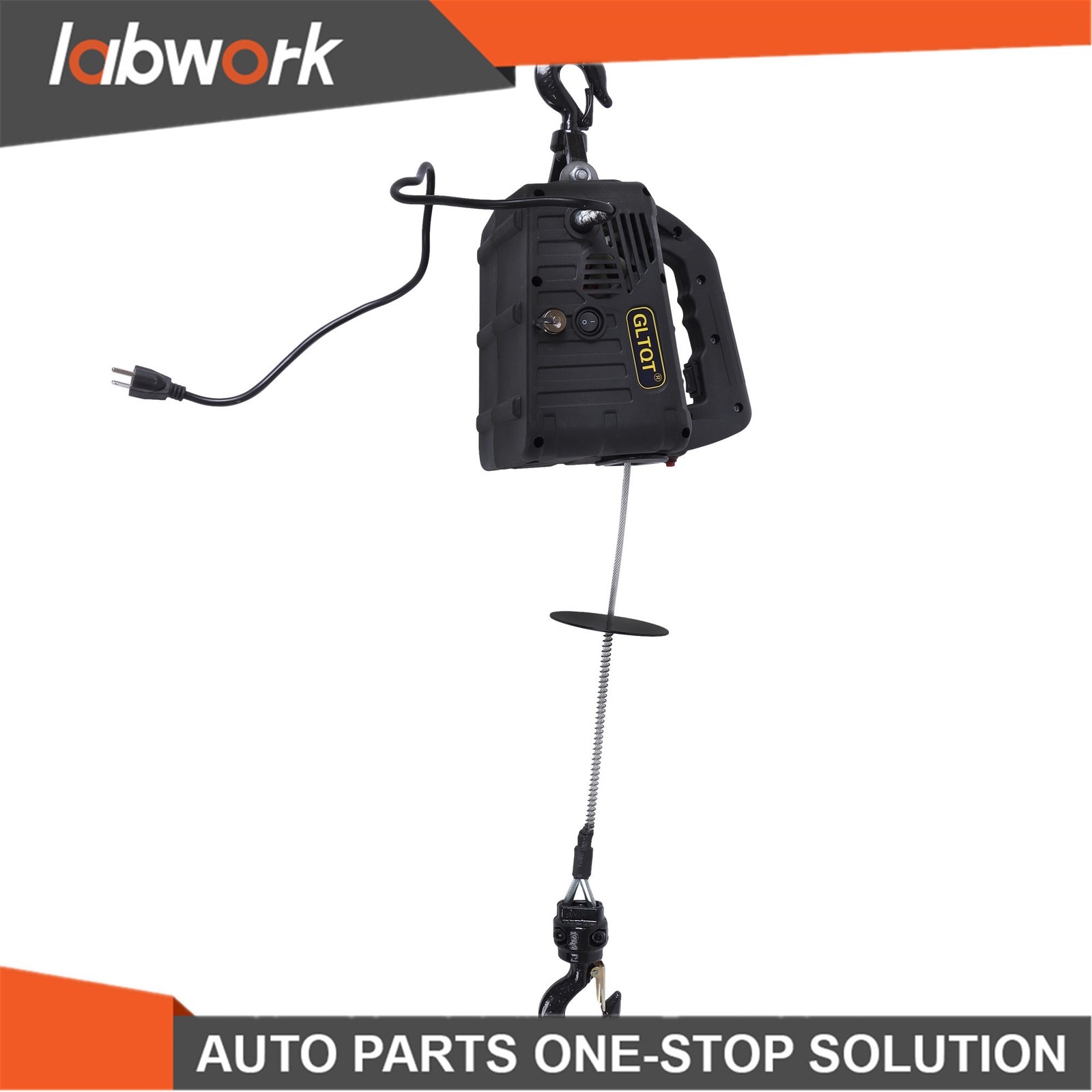 Labwork 2in1 Portable Electric Hoist Winch 1100lbs With Wireless Remote Control