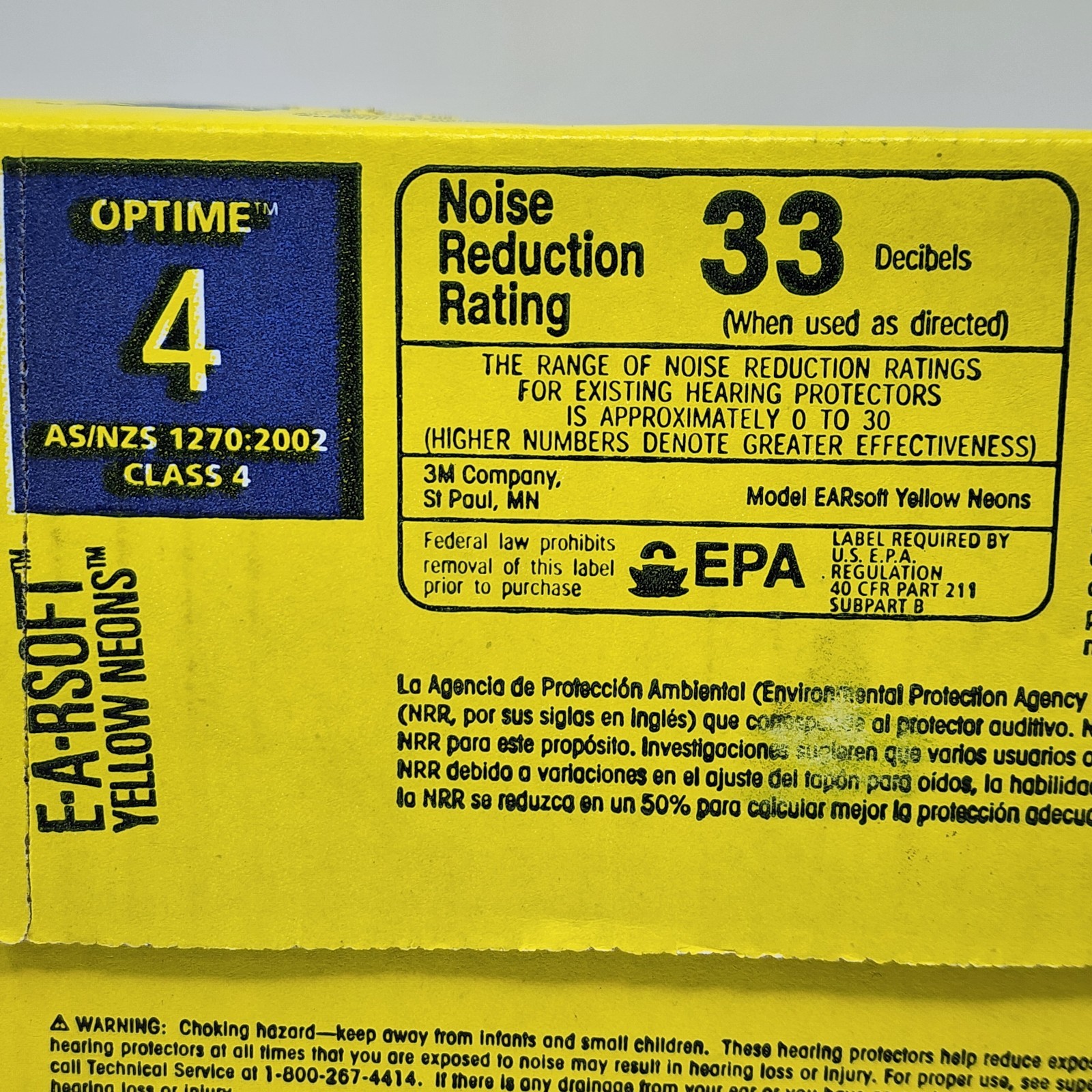 3M E-A-Rsoft Yellow Neons Disposable Foam Earplugs (200 Pairs) Uncorded 3121250