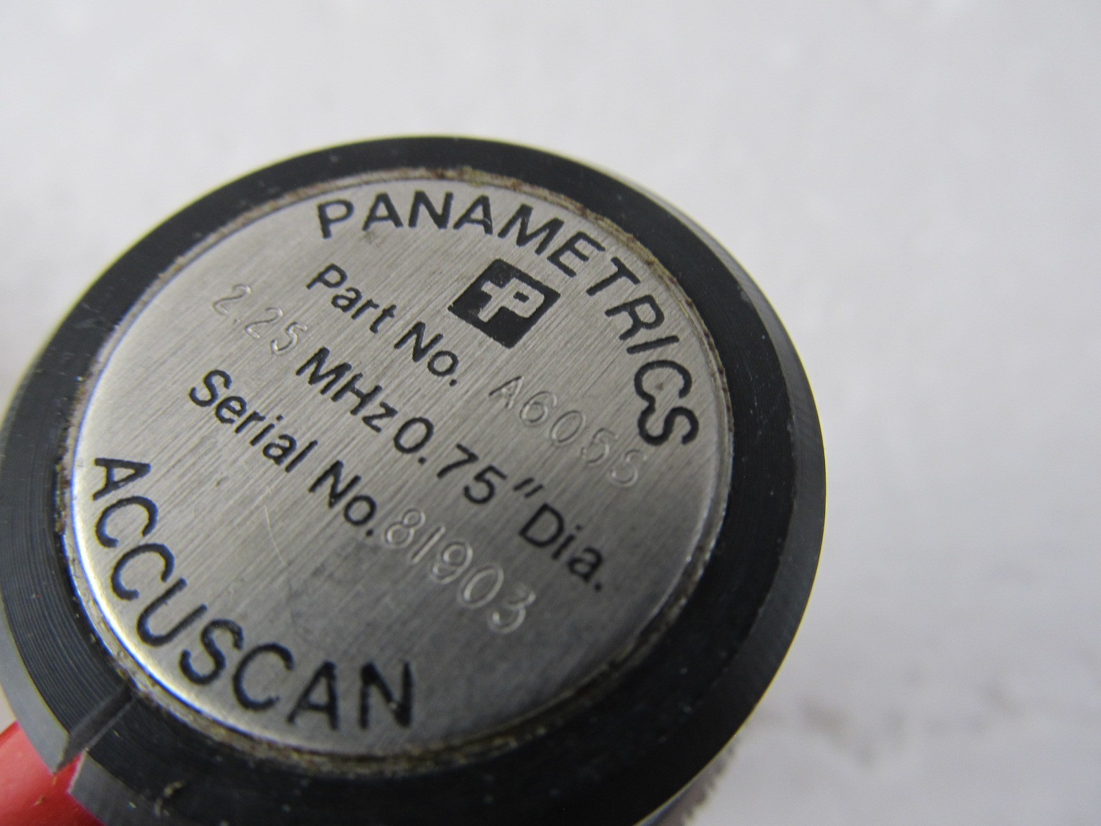 Panametrics Accuscan A605S 2.25MHz .75″ Dia w/ Cable