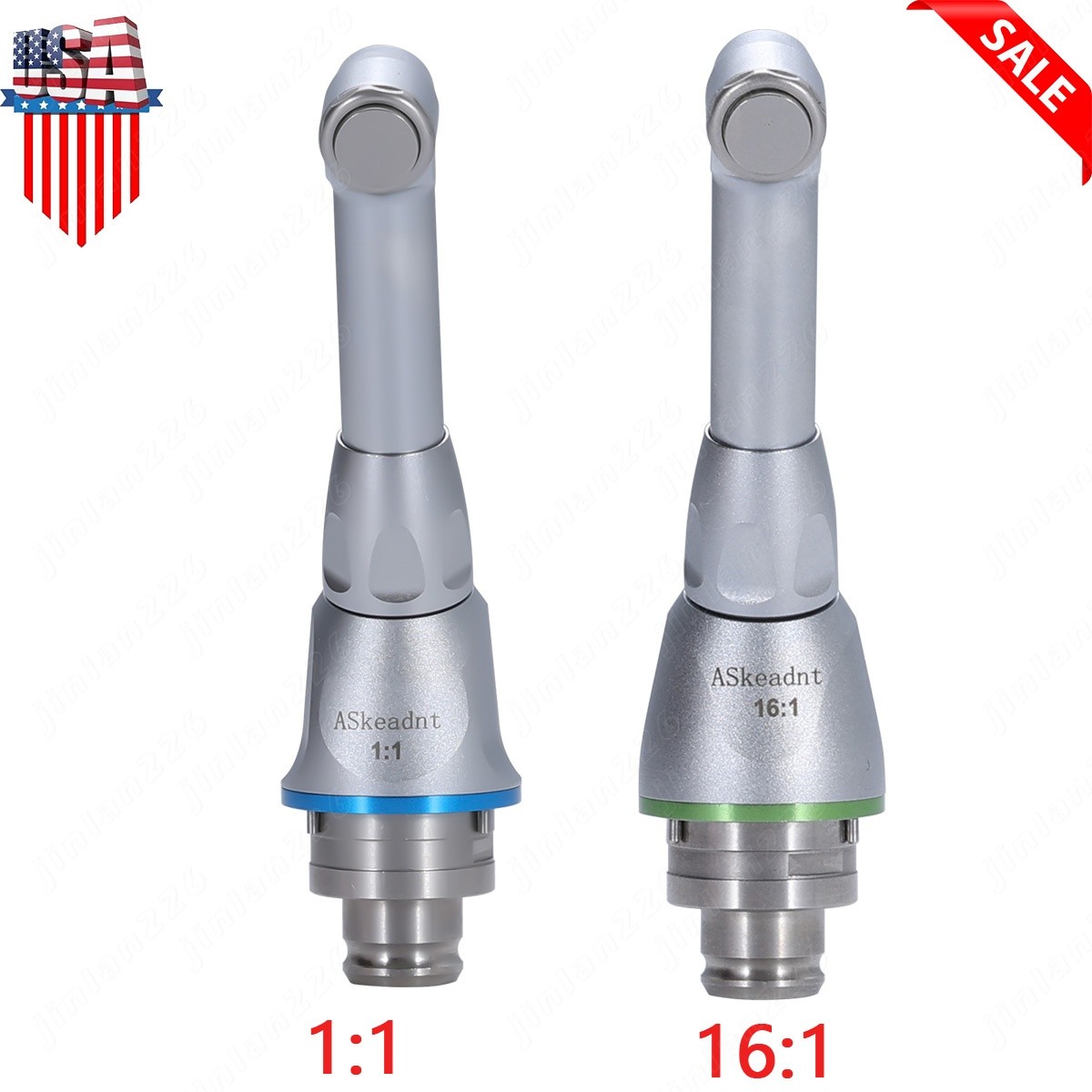 Dental Endo Motor Handpiece Push Endodontic 1:1 16:1 Reduction Contra Angle Head